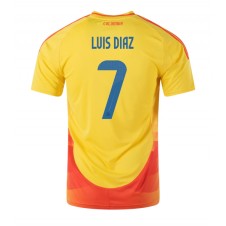 Colombia Luis Diaz #7 Hemmatröja Copa America 2024 Korta ärmar